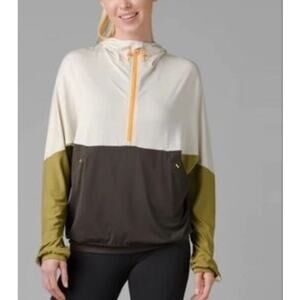 Sorel x Prana wandering soul colorblock hoodie Anorak Jacket Sz Medium Gorpcore